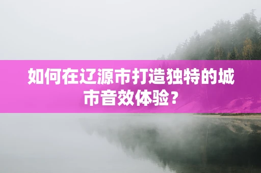 如何在辽源市打造独特的城市音效体验？