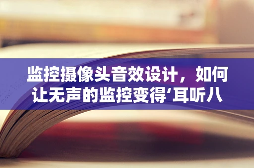 监控摄像头音效设计，如何让无声的监控变得‘耳听八方’？
