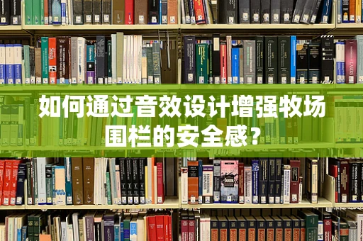 如何通过音效设计增强牧场围栏的安全感？