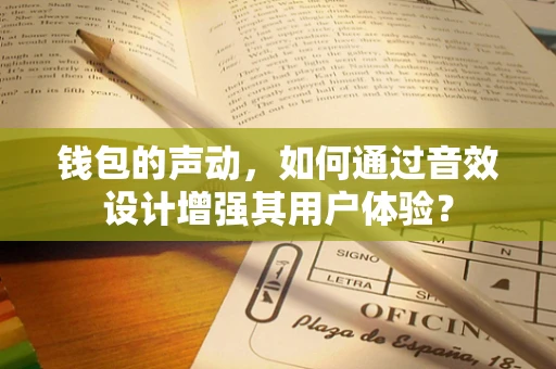 钱包的声动，如何通过音效设计增强其用户体验？