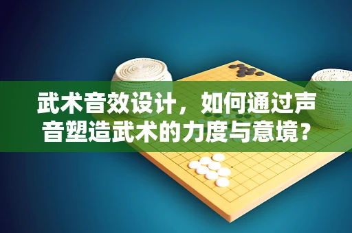 武术音效设计，如何通过声音塑造武术的力度与意境？