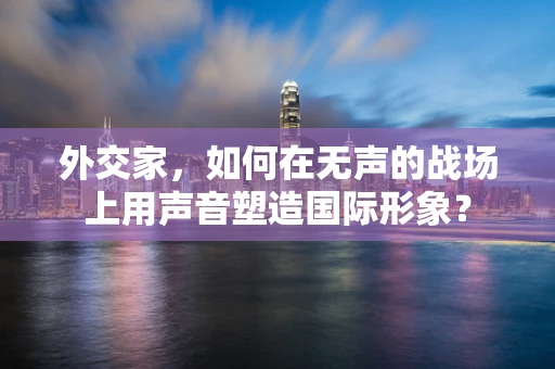 外交家，如何在无声的战场上用声音塑造国际形象？