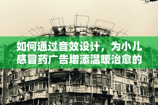 如何通过音效设计，为小儿感冒药广告增添温暖治愈的氛围？
