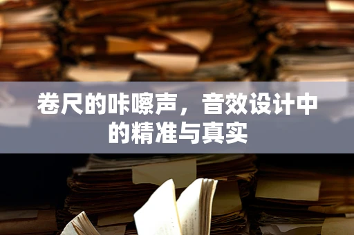 卷尺的咔嚓声，音效设计中的精准与真实