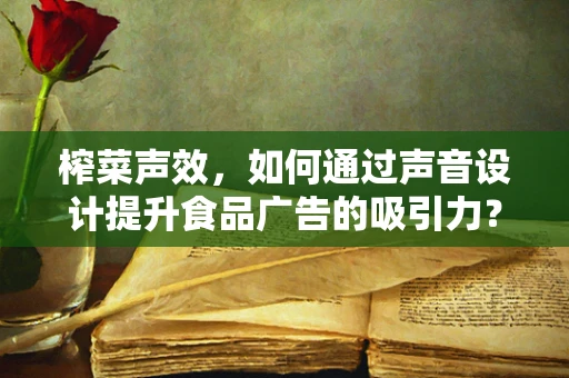 榨菜声效，如何通过声音设计提升食品广告的吸引力？