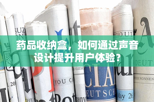 药品收纳盒，如何通过声音设计提升用户体验？