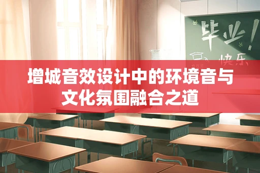 增城音效设计中的环境音与文化氛围融合之道