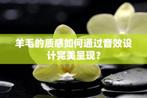 羊毛的质感如何通过音效设计完美呈现？
