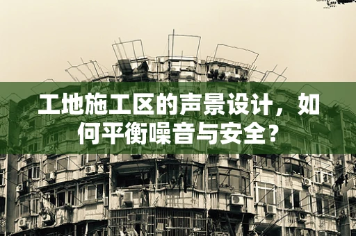 工地施工区的声景设计，如何平衡噪音与安全？
