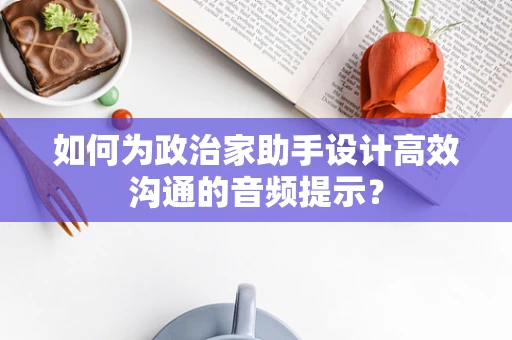 如何为政治家助手设计高效沟通的音频提示？