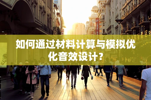 如何通过材料计算与模拟优化音效设计？