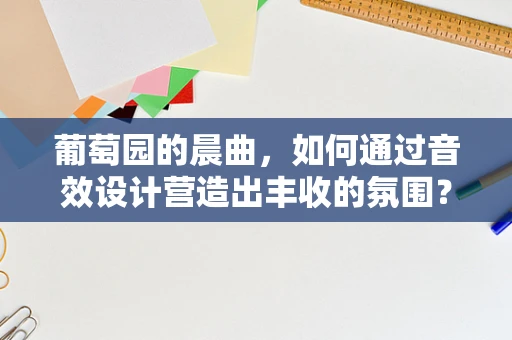 葡萄园的晨曲，如何通过音效设计营造出丰收的氛围？