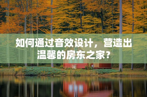 如何通过音效设计，营造出温馨的房东之家？