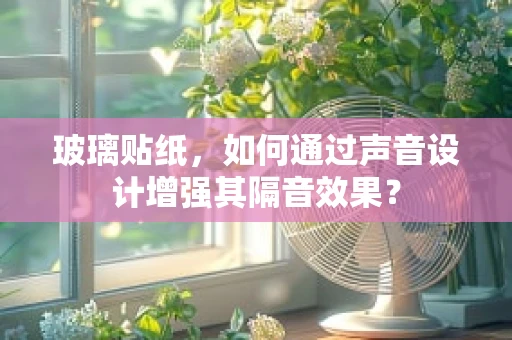 玻璃贴纸，如何通过声音设计增强其隔音效果？