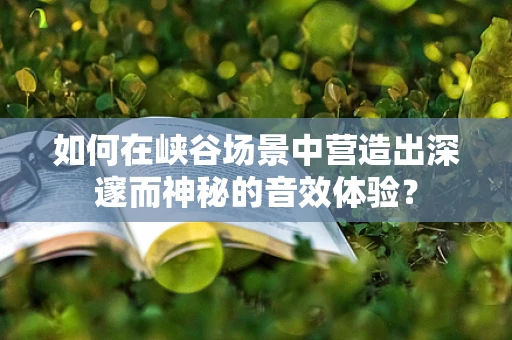 如何在峡谷场景中营造出深邃而神秘的音效体验？