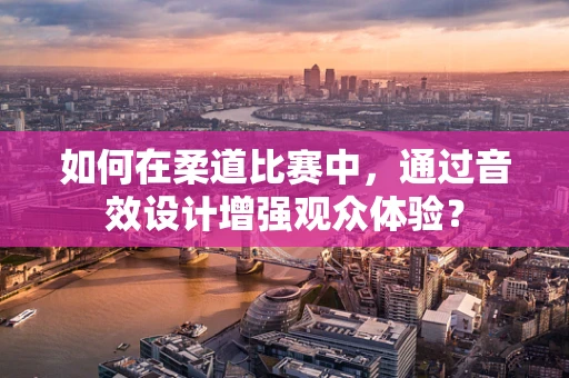 如何在柔道比赛中，通过音效设计增强观众体验？