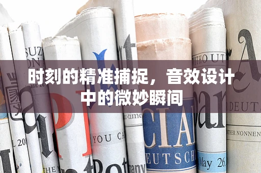 时刻的精准捕捉，音效设计中的微妙瞬间