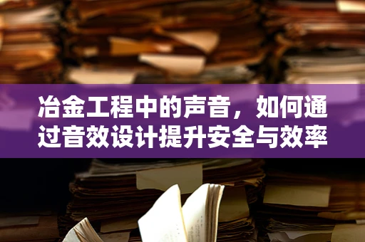 冶金工程中的声音，如何通过音效设计提升安全与效率？