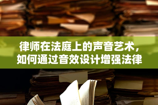 律师在法庭上的声音艺术，如何通过音效设计增强法律陈述的感染力？