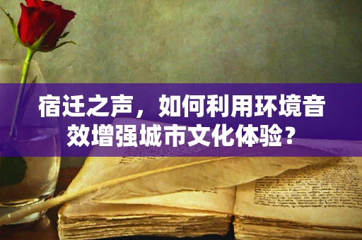 宿迁之声，如何利用环境音效增强城市文化体验？
