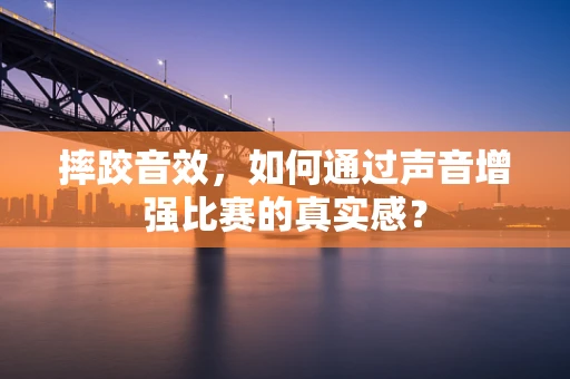 摔跤音效，如何通过声音增强比赛的真实感？