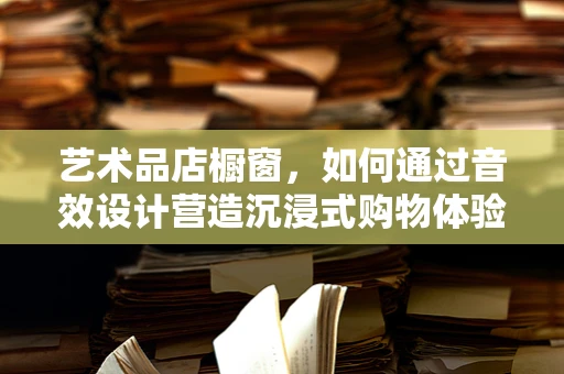 艺术品店橱窗，如何通过音效设计营造沉浸式购物体验？