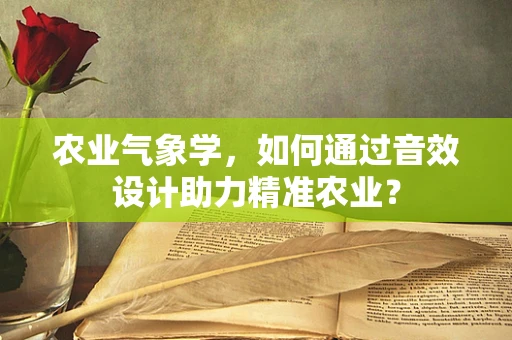 农业气象学，如何通过音效设计助力精准农业？