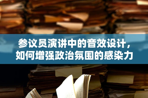参议员演讲中的音效设计，如何增强政治氛围的感染力？