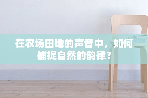 在农场田地的声音中，如何捕捉自然的韵律？