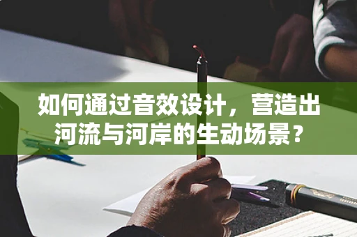如何通过音效设计，营造出河流与河岸的生动场景？