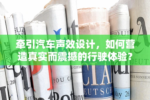 牵引汽车声效设计，如何营造真实而震撼的行驶体验？