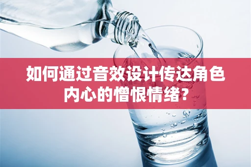 如何通过音效设计传达角色内心的憎恨情绪？