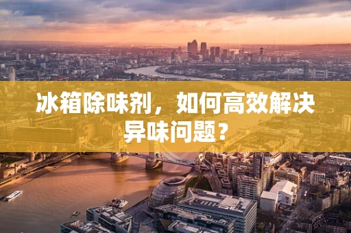 冰箱除味剂，如何高效解决异味问题？