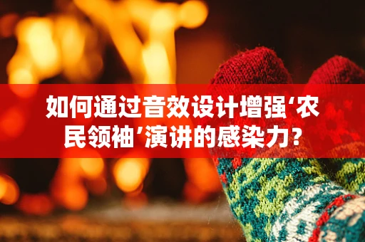 如何通过音效设计增强‘农民领袖’演讲的感染力？