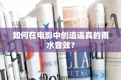 如何在电影中创造逼真的雨水音效？