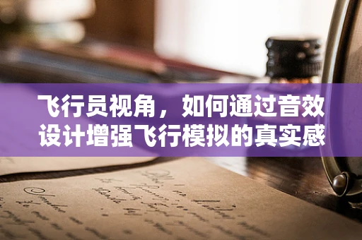 飞行员视角，如何通过音效设计增强飞行模拟的真实感？