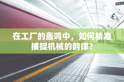 在工厂的轰鸣中，如何精准捕捉机械的韵律？