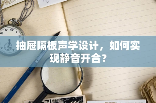 抽屉隔板声学设计，如何实现静音开合？
