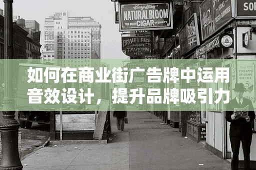 如何在商业街广告牌中运用音效设计，提升品牌吸引力？