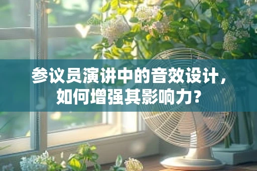 参议员演讲中的音效设计，如何增强其影响力？