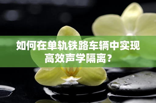 如何在单轨铁路车辆中实现高效声学隔离？
