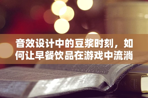 音效设计中的豆浆时刻，如何让早餐饮品在游戏中流淌出温暖？