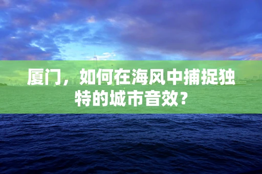 厦门，如何在海风中捕捉独特的城市音效？