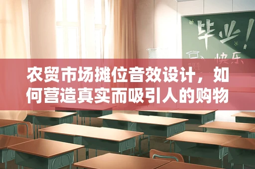 农贸市场摊位音效设计，如何营造真实而吸引人的购物氛围？