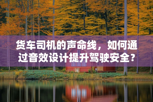 货车司机的声命线，如何通过音效设计提升驾驶安全？