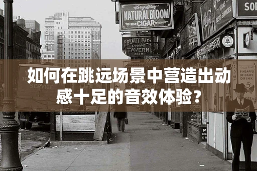 如何在跳远场景中营造出动感十足的音效体验？
