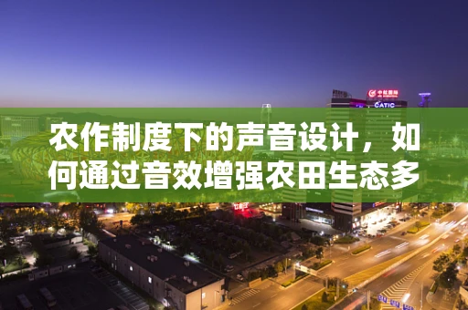 农作制度下的声音设计，如何通过音效增强农田生态多样性体验？