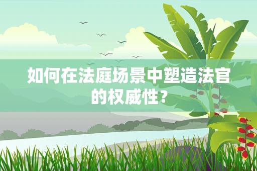 如何在法庭场景中塑造法官的权威性？