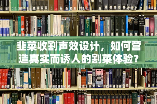 韭菜收割声效设计，如何营造真实而诱人的割菜体验？