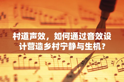 村道声效，如何通过音效设计营造乡村宁静与生机？